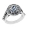 5.78 Ctw VS/SI1 Diamond 14k white Gold Engagement Ring