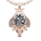 2.89 Ctw VS/SI1 Diamond 14k Rose Gold Creature Theme Pendant Necklace (ALL
