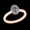 0.75 Ctw VS/SI1 Diamond 10k Rose Gold Solitaire Ring (ALL DIAMOND ARE LAB G