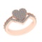0.63 Ctw VS/SI1 Diamond 14k Rose Gold Engagement Ring (ALL DIAMOND ARE LAB