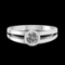 0.36 Ctw VS/SI1 Diamond Prong Set 10K white Gold Solitaire Ring (ALL DIAMON