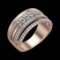 1.07 Ctw VS/SI1 Diamond Prong Set 10K Rose Gold Engagement Ring (ALL DIAMON