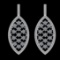 5.61 Ctw VS/SI1 Diamond 10K White Gold Dangling Earrings