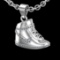 1.82 Ctw VS/SI1 Diamond Prong Set 18K White Gold Necklace (ALL DIAMOND ARE