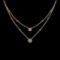 10.27 Ctw VS/SI1 Diamond 10k Yellow Gold Two layer Necklace (ALL DIAMOND AR