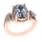 5.10 Ctw VS/SI1 Diamond 14k Rose Gold Engagement Ring