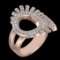 1.74 Ctw VS/SI1 Diamond 10k Rose Gold Engagement Ring (ALL DIAMOND ARE LAB