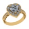2.52 Ctw VS/SI1 Diamond 14k Yellow Gold Engagement Ring (ALL DIAMOND ARE LA