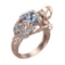4.92 Ctw VS/SI1 Diamond 14k Rose Gold Vintage Style Engagement Ring (ALL DI