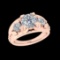 1.50 Ctw VS/SI1 Diamond 10k Rose Gold Engagement Ring (ALL DIAMOND ARE LAB