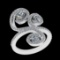 1.65 Ctw VS/SI1 Diamond Prong Set 10K White Gold Engagement Ring (ALL DIAMO