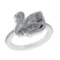 0.73 Ctw VS/SI1 Diamond 14k white Gold Engagement Ring (ALL DIAMOND ARE LAB