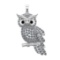 1.92 Ctw SI1/SI2 Diamond 14k white Gold Creature Pendant(ALL DIAMOND ARE LA