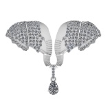 2.88 Ctw VS/SI1 Diamond 14k white Gold Pendant (ALL DIAMOND ARE LAB GROWN )