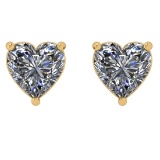 1.00 Ctw VS/SI1 Diamond 14k Yellow Gold Stud Earrings (ALL DIAMOND ARE LAB