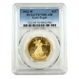 Certified American $25 Gold Eagle 2012-W PR70DCAM PCGS