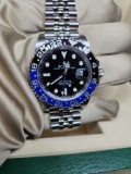 GMT MASTER II Rolex Batman Jubilee Bracelet Comes with Box & Papers