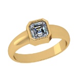 0.75 Ctw VS/SI1 Diamond 14k Yellow Gold Solitaire Ring (ALL DIAMOND ARE LAB