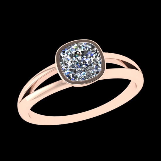 1.25 Ctw VS/SI1 Diamond 10k Rose Gold Solitaire Ring (ALL DIAMOND ARE LAB G