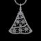 7.66 Ctw VS/SI1 Diamond 10k white Gold Christmas Theme Pandant (ALL DIAMOND
