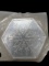 10oz Hexagon Silver Snowflake