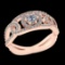 0.67 Ctw VS/SI1 Diamond Prong Set 10k Rose Gold Engagement Ring( (ALL DIAMO