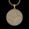 5.80 Ctw VS/SI1 Diamond 14 K Yellow Gold Necklace(ALL DIAMOND ARE LAB GROWN