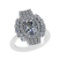3.83 Ctw SI1/SI2 Diamond 14k white Gold Engagement Ring (ALL DIAMOND ARE LA