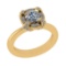 1.37 Ctw VS/SI1 Diamond 14k Yellow Gold Engagement Ring (ALL DIAMOND ARE LA