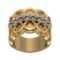 1.17 Ctw SI2/SI1 Diamond Prong Set 14k Yellow Gold Engagement Ring (ALL DIA