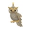 1.92 Ctw SI1/SI2 Diamond 14k Yellow Gold Creature Pendant(ALL DIAMOND ARE L