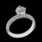 1.61 Ctw VS/SI1 Diamond 10k white Gold Engagement Ring (ALL DIAMOND ARE LAB