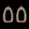 1.06 Ctw VS/SI1 Diamond 14 K Yellow Gold Earrings (ALL DIAMOND ARE LAB GROW