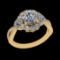 2.39 Ctw VS/SI1 Diamond 10k Yellow Gold Engagement Ring (ALL DIAMOND ARE LA