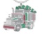5.68 Ctw VS/SI1 Emerald ,Ruby And Diamond 14K White Gold Necklace (ALL DIAM