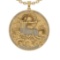 1.96 Ctw VS/SI1 Diamond 14K Yellow Gold Zodiac sign theme Necklace (ALL DIA