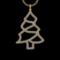 5.52 Ctw VS/SI1 Diamond 10k Yellow Gold Christmas Theme Pandant (ALL DIAMON