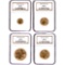 Certified American Gold Eagle 4pc Set 2006 MS69 NGC