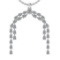 8.00 Ctw VS/SI1 Diamond 10K White Gold Pendant (ALL DIAMOND ARE LAB GROWN)