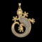 2.63 Ctw VS/SI1 Diamond 10k Yellow Gold Pandant (ALL DIAMOND ARE LAB GROWN
