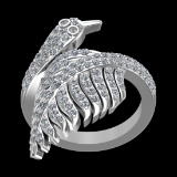 1.57 Ctw VS/SI1 Diamond Prong Set 10k white Gold Engagement Ring (ALL DIAMO