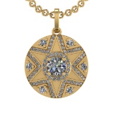 1.86 Ctw VS.SI1 (ALL DIAMOND ARE LAB GROWN ) Diamond 14k Yellow Gold Neckla