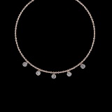 0.75 Ctw VS/SI1 Diamond 14K Rose Gold Yard Necklace (ALL DIAMOND ARE LAB GR