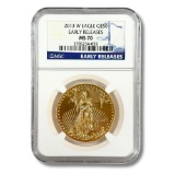 Certified American $50 Gold Eagle 2013 MS70 NGC Early Releases