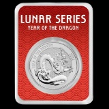 1 oz Silver Round - 2024 APMEX Year of the Dragon (TEP, Series 2)