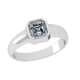 0.75 Ctw VS/SI1 Diamond 14k white Gold Solitaire Ring (ALL DIAMOND ARE LAB