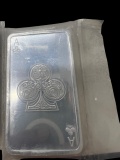 10 oz Silver Bar - Ace of Clubs