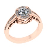 1.02 Ctw VS.SI1 (ALL DIAMOND ARE LAB GROWN ) Diamond 14k Rose Gold Engageme