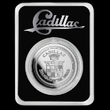 Cadillac La Mothe Cadillac Logo 1 oz Silver w/ TEP