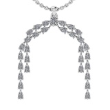 8.00 Ctw VS/SI1 Diamond 10K White Gold Pendant (ALL DIAMOND ARE LAB GROWN)